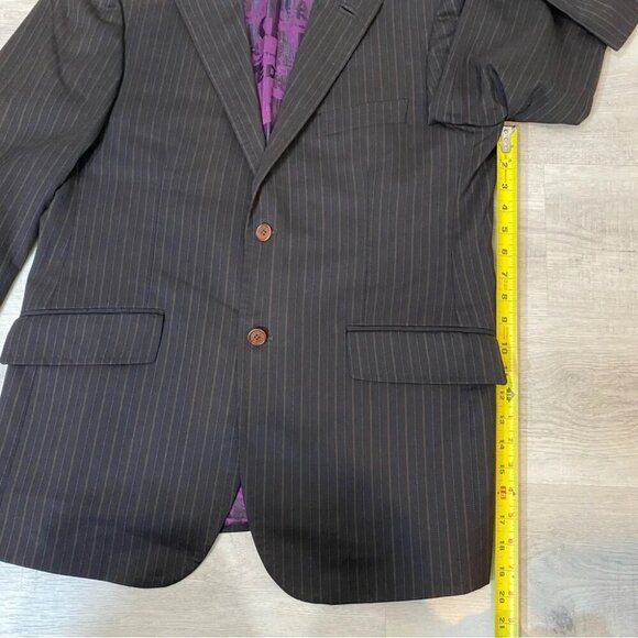 Ted Baker Brown Striped Sport Coat - Picture 9 of 16